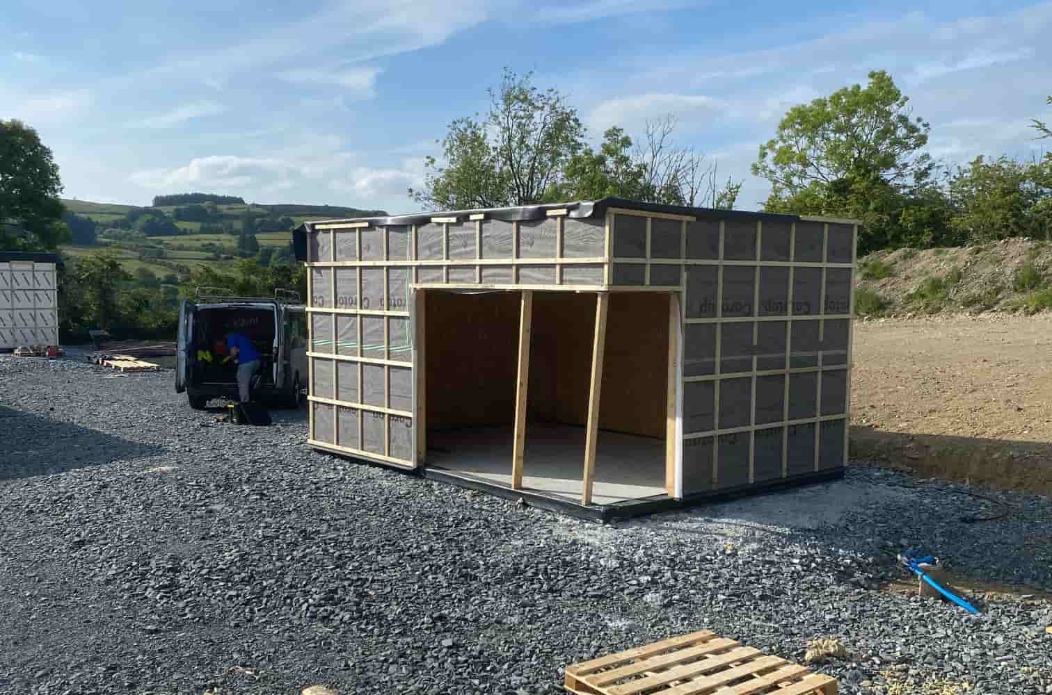 Triple-glazed Veka Softline 70 windows and doors in timber-clad exterior