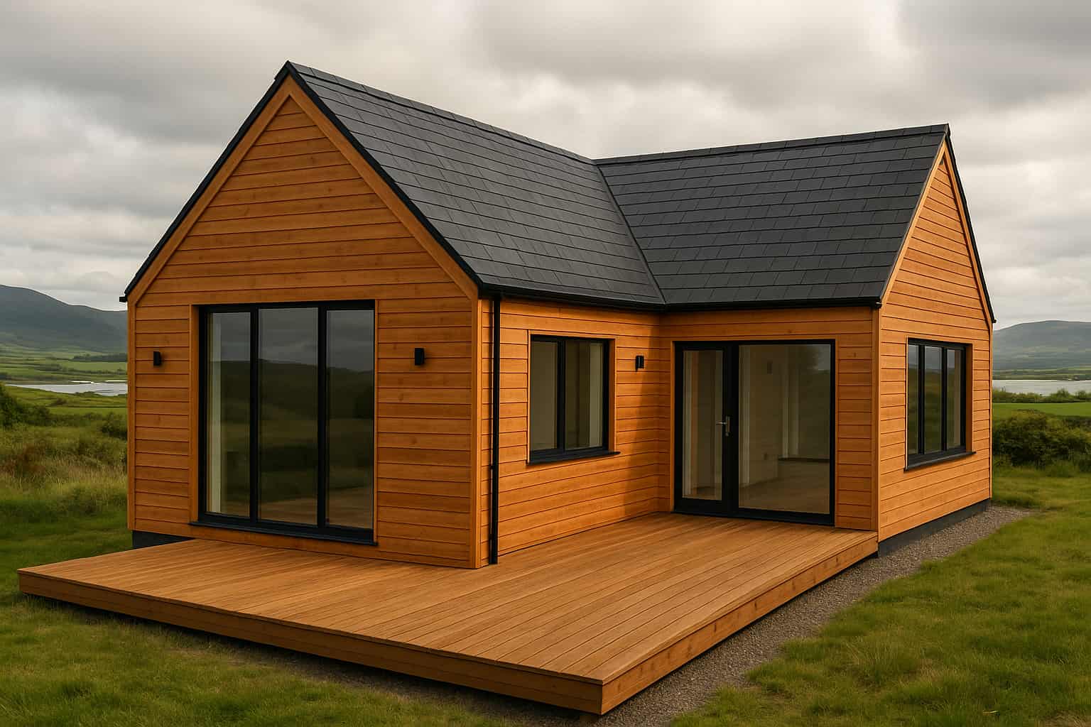Small garden room used as a cosy outdoor space